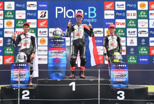 Pembalap Astra Honda Cetak Podium Perdana di Thailand Talent Cup 2024